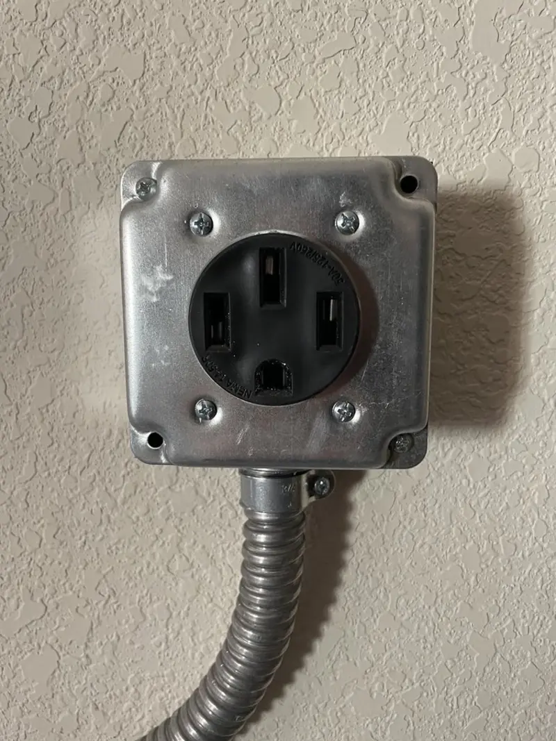 NEMA 14-50 outlet installed for Electrical Panel Upgrade in East Los Angeles