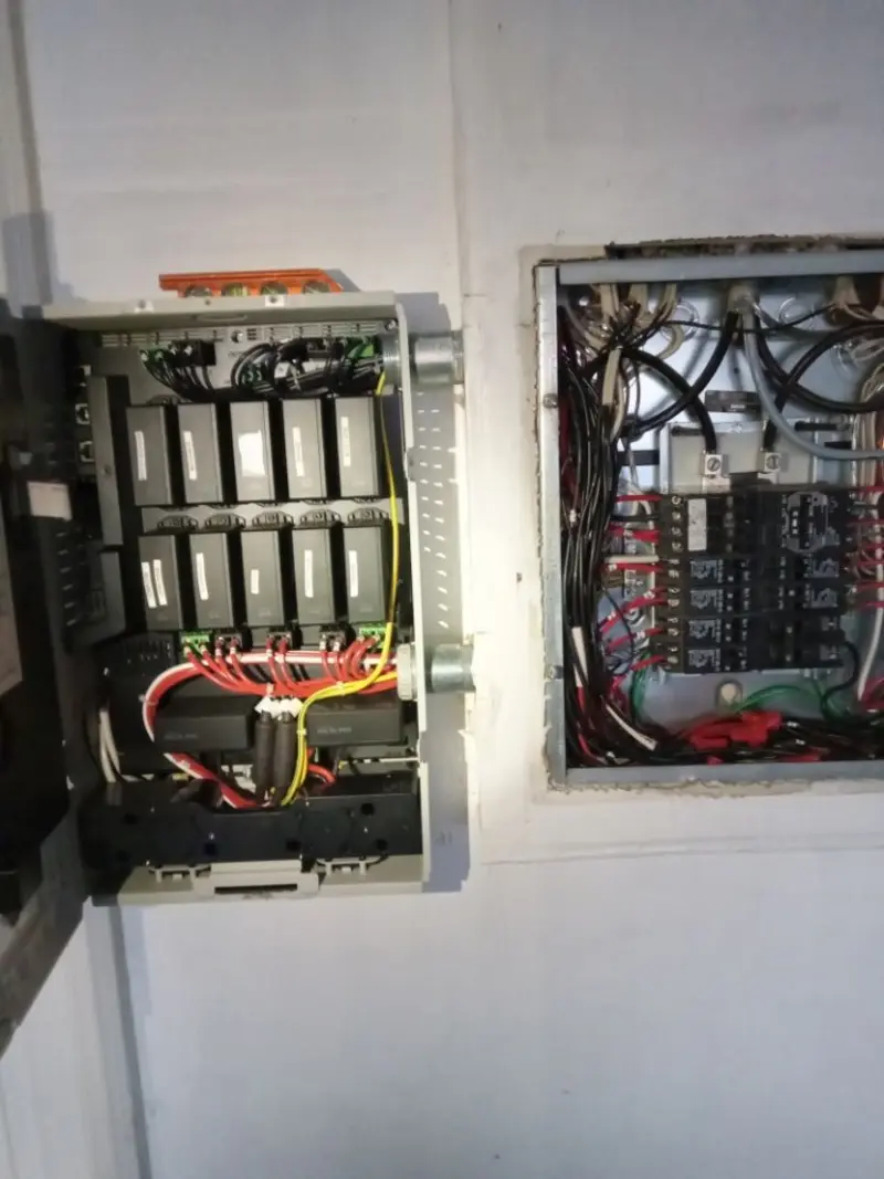 Electrical panel upgrade completed for Security Camera Wiring in East Los Angeles